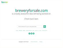 Tablet Screenshot of breweryforsale.com